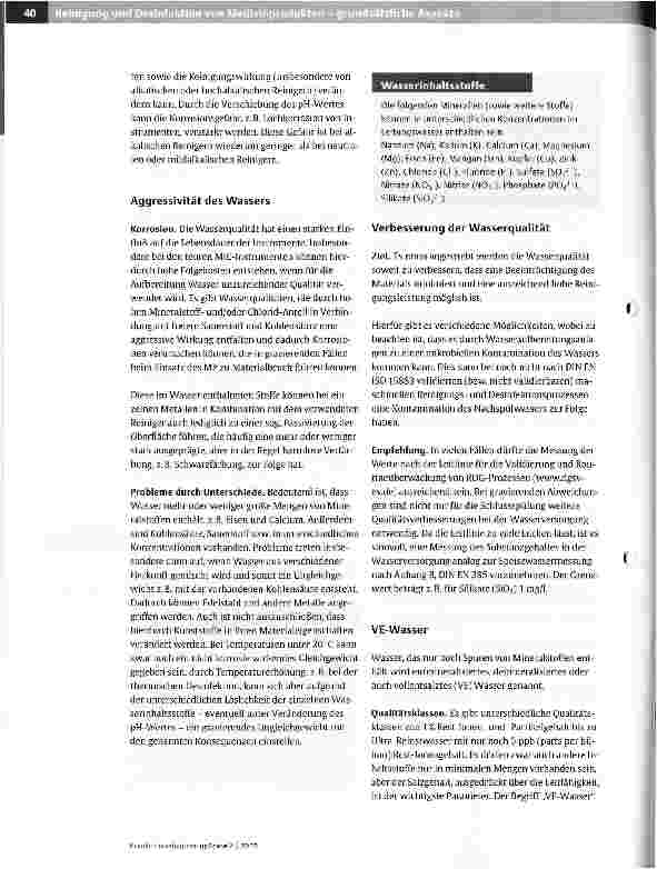 Vorschauseite 4: Reinigung und Desinfektion von Medizin Produkten - grundsätzliche Aspekte