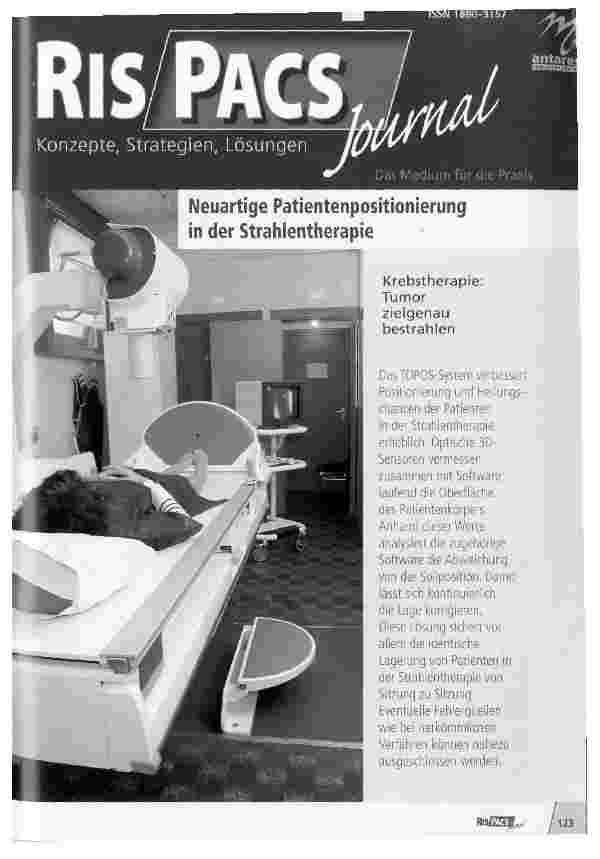 Vorschauseite 1: Neuartige Patientenpositionierung in der Strahlentherapie