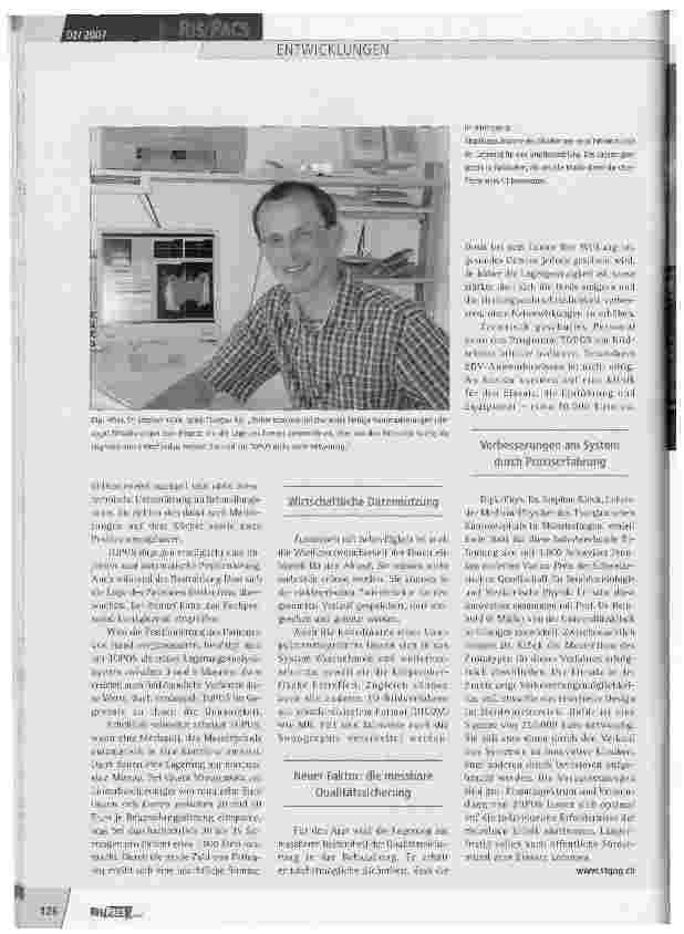 Vorschauseite 3: Neuartige Patientenpositionierung in der Strahlentherapie