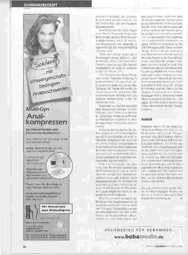 Vorschauseite 4: Hämorrhoiden in Schwangerschaft und Wochenbett