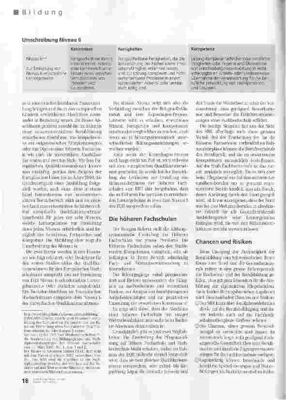 Vorschauseite 3: Die Bildungsreformen und ihre Rückwirkungen auf die Gesundheitsberufe - Eine riesige europäische Baustelle