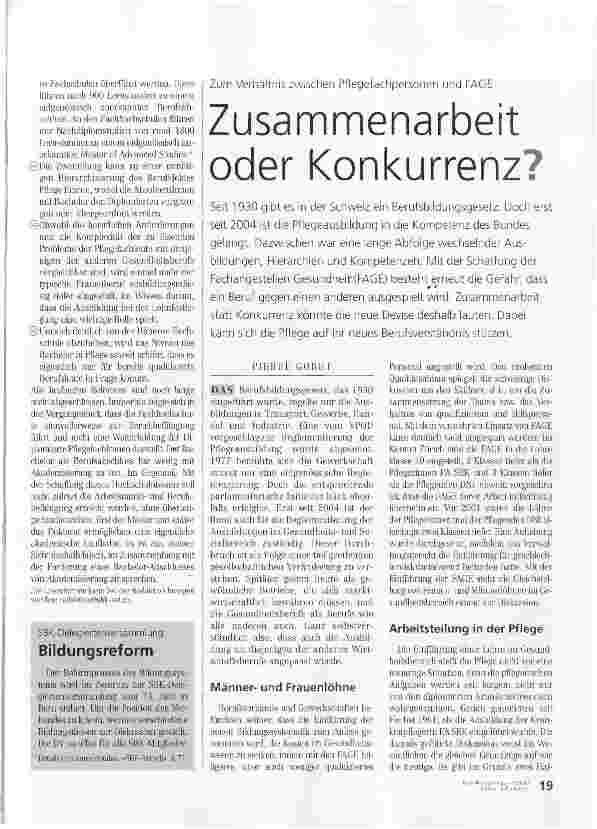 Vorschauseite 4: Die Bildungsreformen und ihre Rückwirkungen auf die Gesundheitsberufe - Eine riesige europäische Baustelle