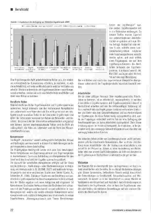 Vorschauseite 3: Die Entwicklung eines Berufsprofils für die Ergotherapie in Deutschland