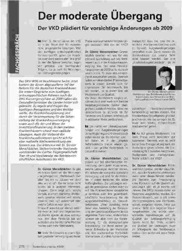 Vorschauseite 1: Der moderate Übergang