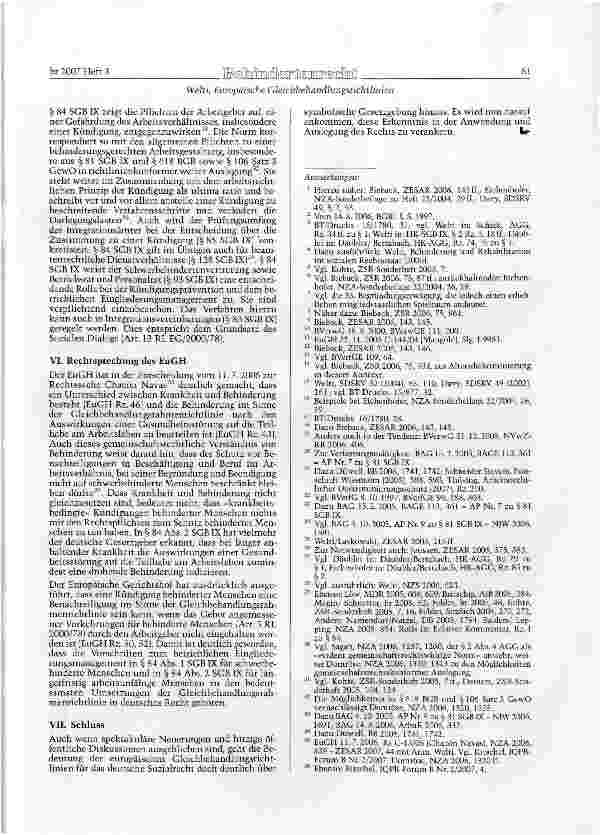 Vorschauseite 5: Europäische Gleich-behandlunesrichtlinien und deutsches Sozial-und Schwerbehindertenrecht