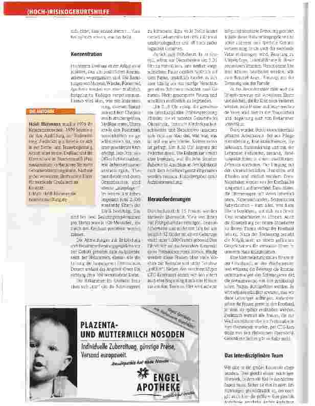 Vorschauseite 2: Alltag in einem Perinatalzentrum