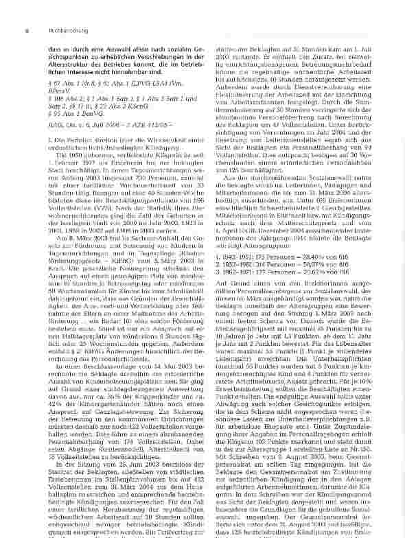 Vorschauseite 2: Anhörung und Information des Personalrats zu betriebsbedingter ordentlicher Kündigung