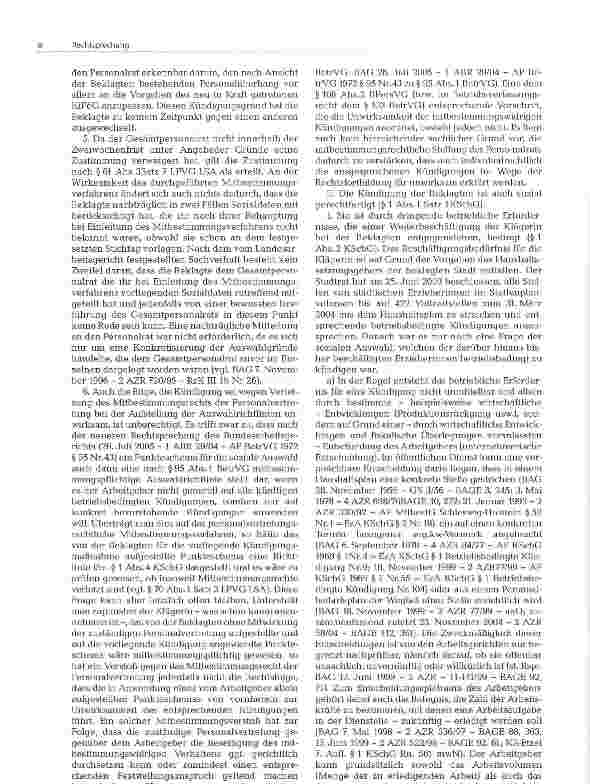Vorschauseite 4: Anhörung und Information des Personalrats zu betriebsbedingter ordentlicher Kündigung