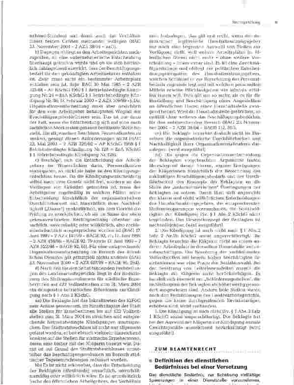 Vorschauseite 5: Anhörung und Information des Personalrats zu betriebsbedingter ordentlicher Kündigung