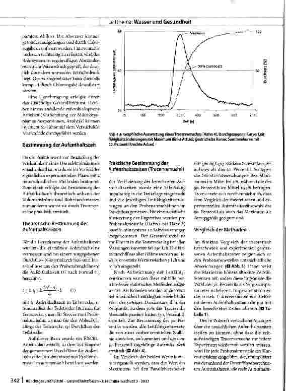 Vorschauseite 3: Prüfung der Wirksamkeit von Stoffen zur Desinfektion bei der Trinkwasseraufbereitung