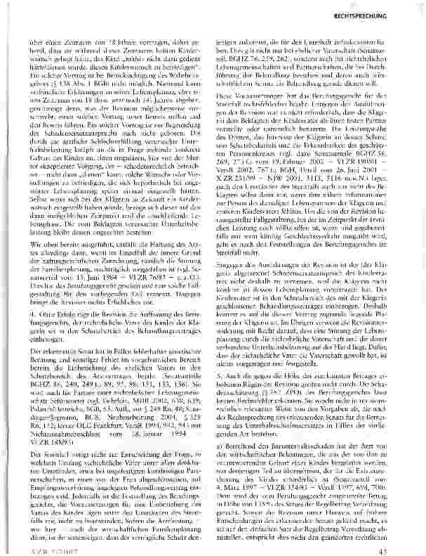 Vorschauseite 4: Schutzbereich eines auf Schwangerschaftsverhütung gerichteten Vertrages zwischen Arzt und Patienten