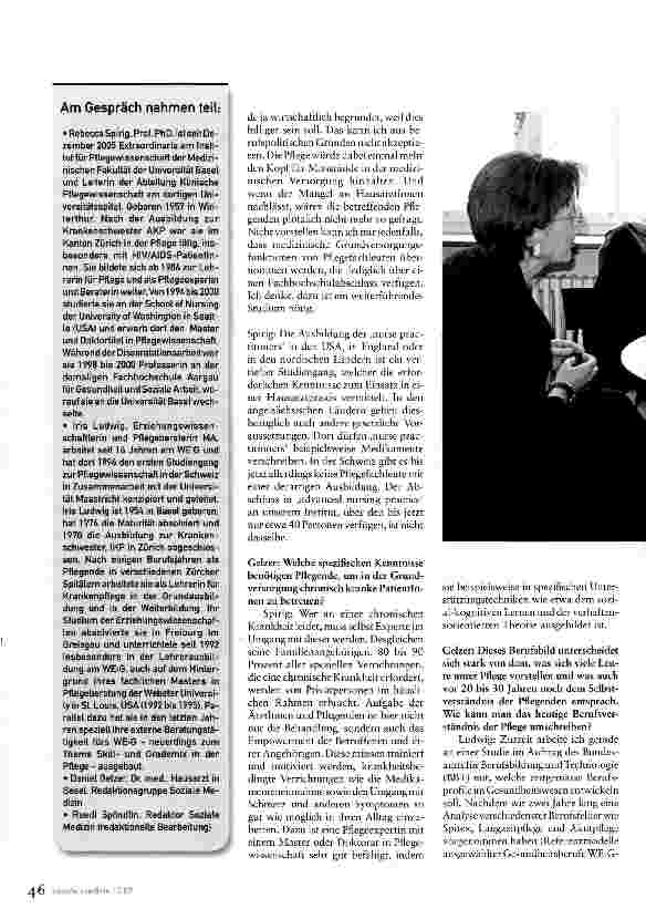 Vorschauseite 2: Was können wir von der Pflegewissenschaft erwarten?