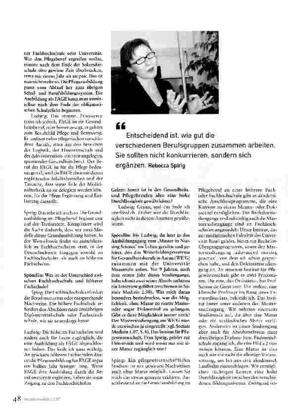 Vorschauseite 4: Was können wir von der Pflegewissenschaft erwarten?