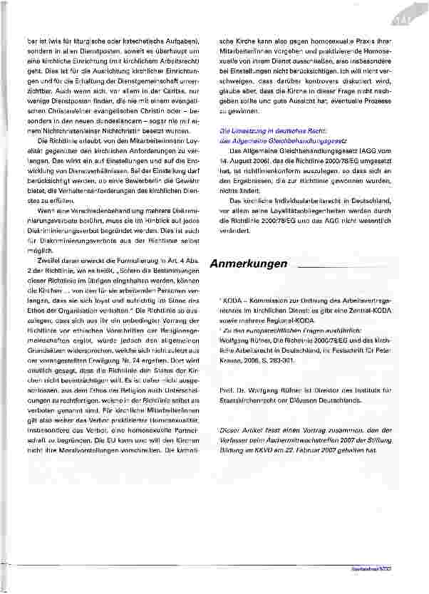 Vorschauseite 5: Kirchliches Arbeitsrecht - Ein Überblick über Grundprinzipien, Grundprobleme und aktuelle Entwicklungen des kirchlichen Arbeitsrechts