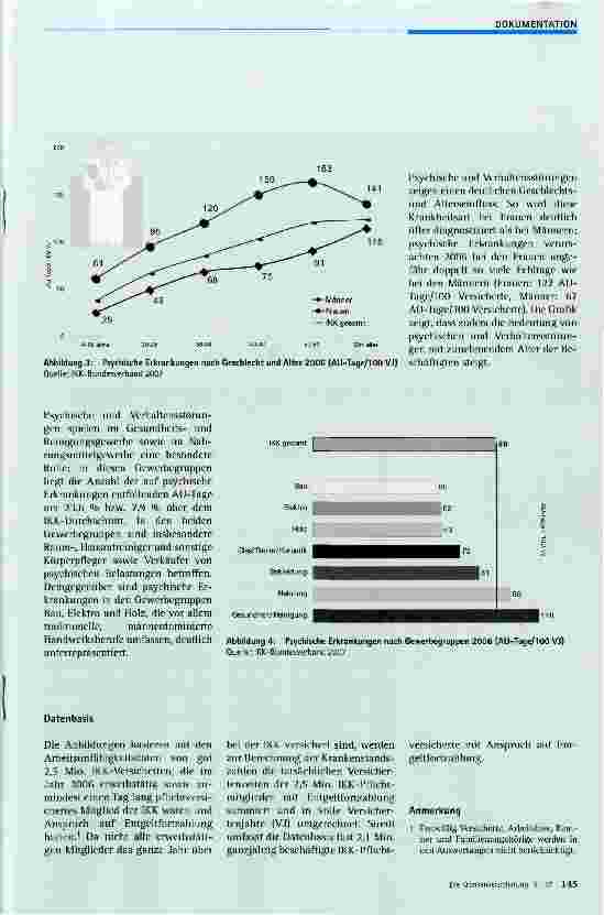 Vorschauseite 2: Psychische und Verhaltensstörungen basierend auf AU-Daten des IKK-Systems 2006