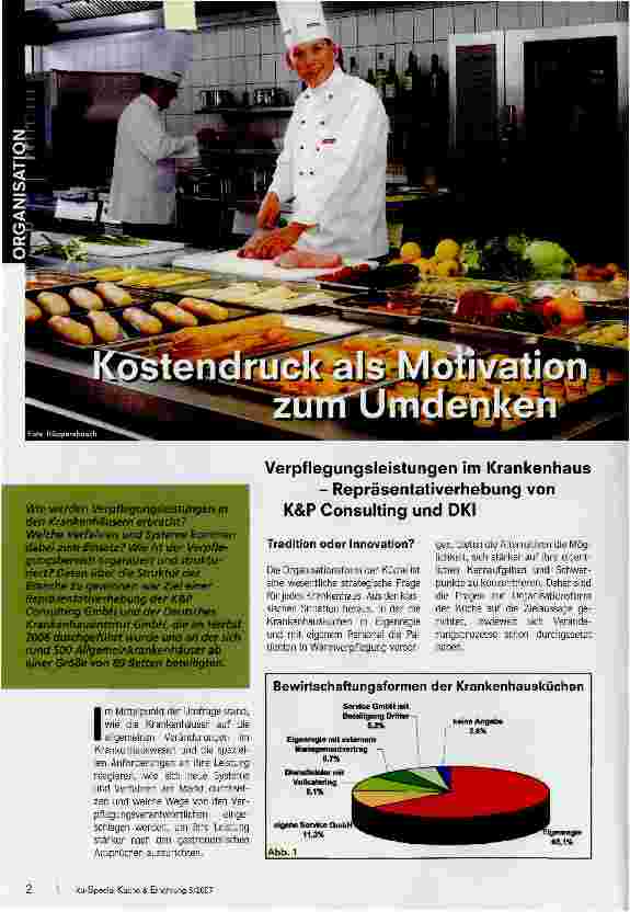Vorschauseite 1: Kostendruck, als Motivation zum Umdenken