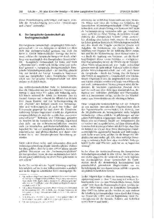 Vorschauseite 2: 50 Jahre Römische Verträge - 50 Jahre Europäisches Sozialrecht1 - Teil 1