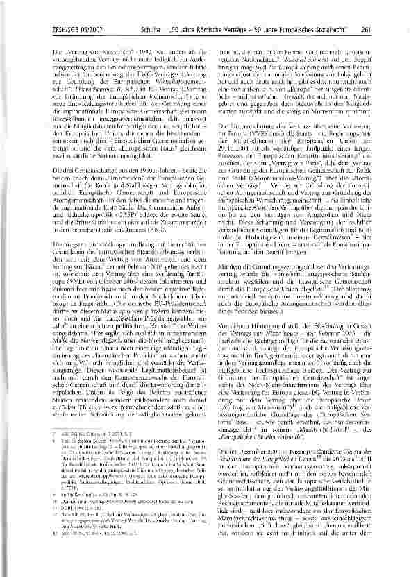 Vorschauseite 3: 50 Jahre Römische Verträge - 50 Jahre Europäisches Sozialrecht1 - Teil 1