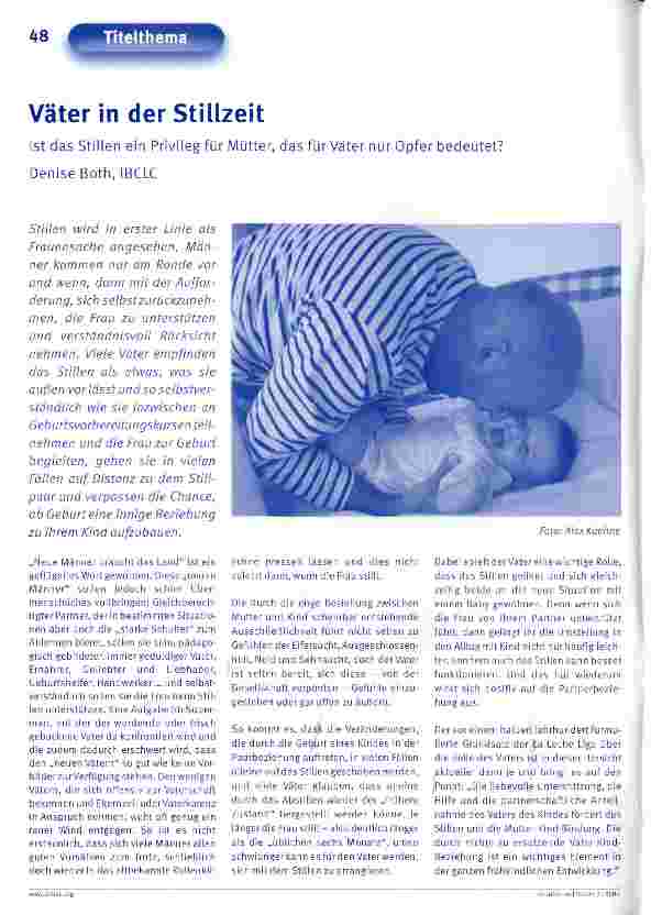 Vorschauseite 1: Väter in der Stillzeit
