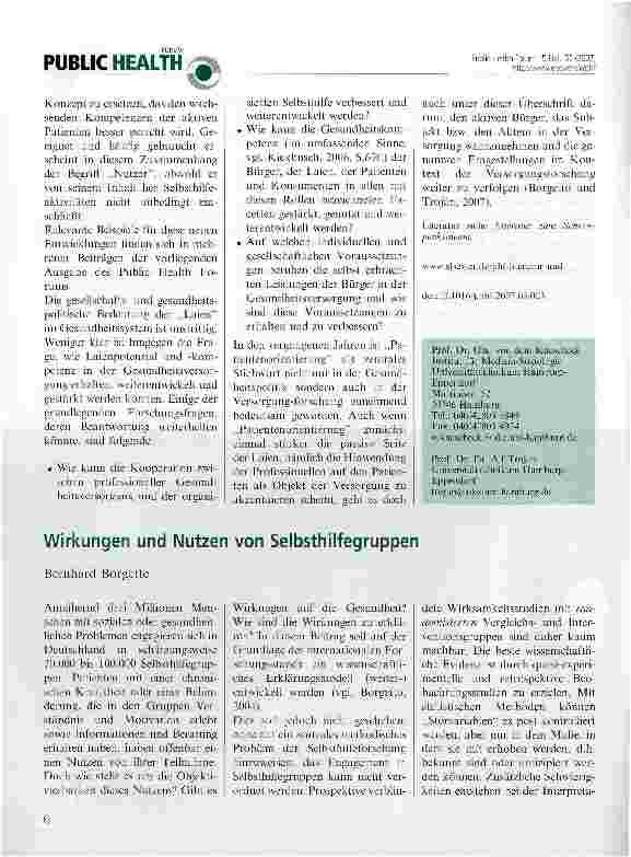 Vorschauseite 3: Laienpotenzial und -kompetenz in der Gesundheitsversorgung