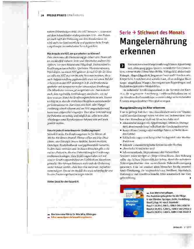 Vorschauseite 2: Wo sind Deutschlands Ernährungsteams?