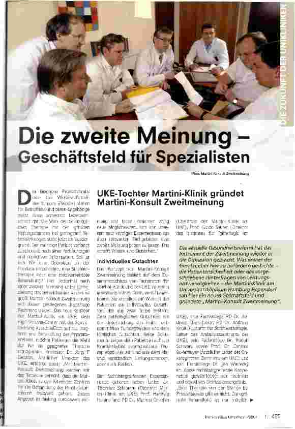 Vorschauseite 1: Die zweite Meinung - Geschäftsfeld für Spezialisten