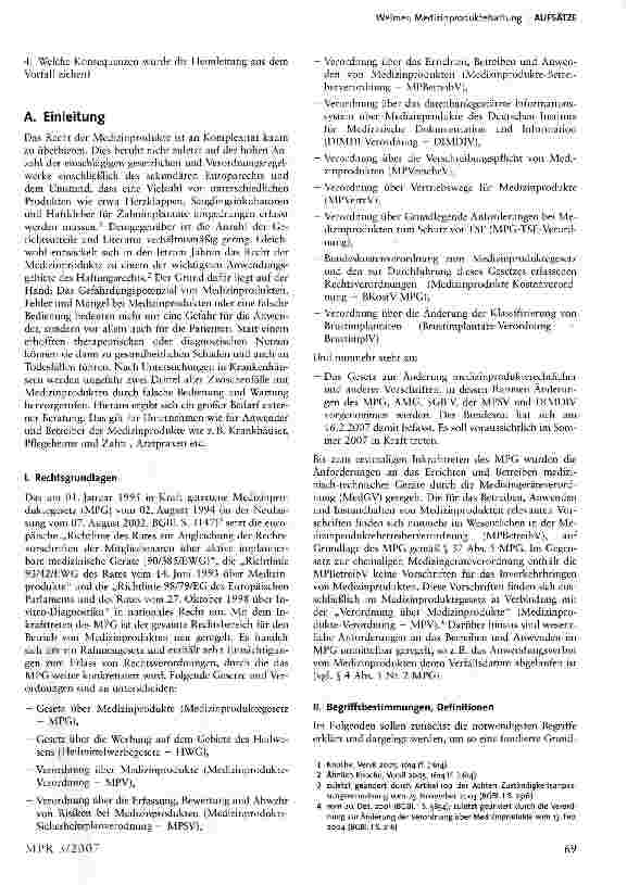 Vorschauseite 2: Medizinproduktehaftung - Strafund zivilrechtliche Haftung der Anwender und Betreiber von Medizinprodukte
