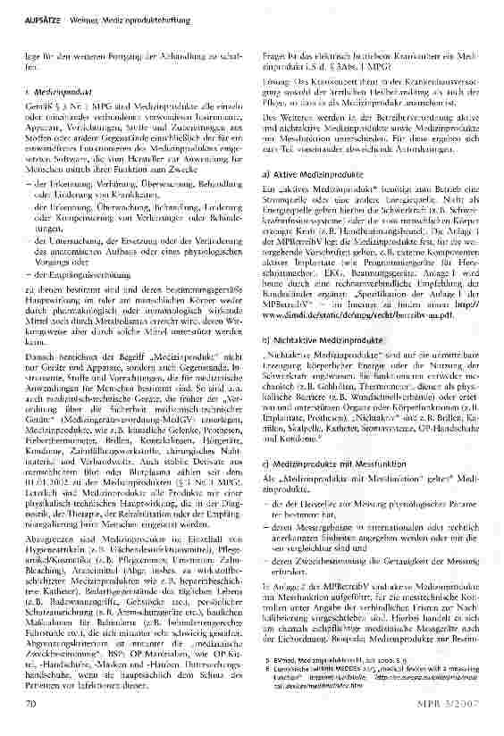 Vorschauseite 3: Medizinproduktehaftung - Strafund zivilrechtliche Haftung der Anwender und Betreiber von Medizinprodukte