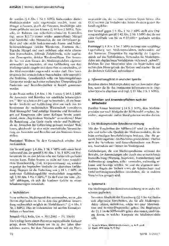 Vorschauseite 5: Medizinproduktehaftung - Strafund zivilrechtliche Haftung der Anwender und Betreiber von Medizinprodukte