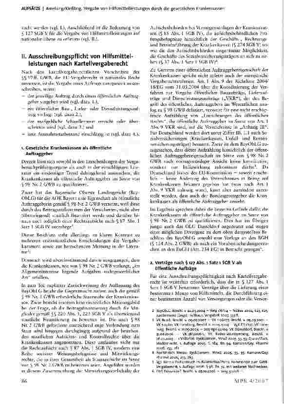Vorschauseite 2: Die Vergabe von Hilfsmittelleistungen durch die gesetzlichen Krankenkassen - Eine Darstellung im Lichte des GKV-Wettbewerbsstärkungsgesetzes