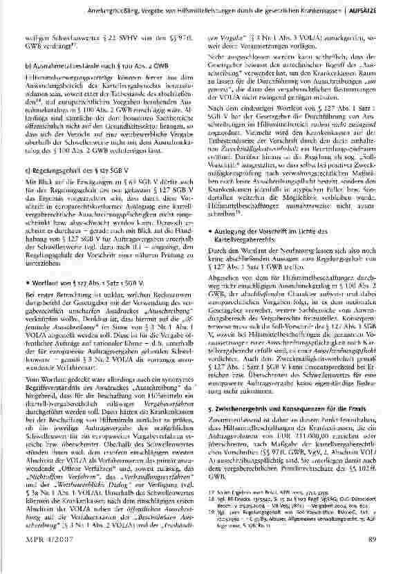 Vorschauseite 5: Die Vergabe von Hilfsmittelleistungen durch die gesetzlichen Krankenkassen - Eine Darstellung im Lichte des GKV-Wettbewerbsstärkungsgesetzes