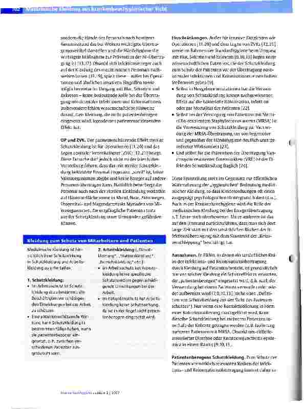 Vorschauseite 6: Medizinische Kleidung aus krankenhaushygienischer Sicht