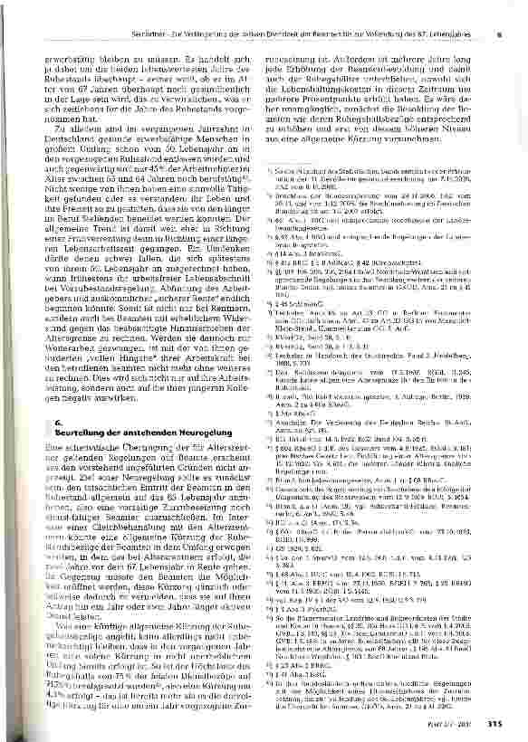 Vorschauseite 4: Zur Verlängerung der aktiven Dienstzeit der Beamten bis zur Vollendung des 67. Lebensjahres