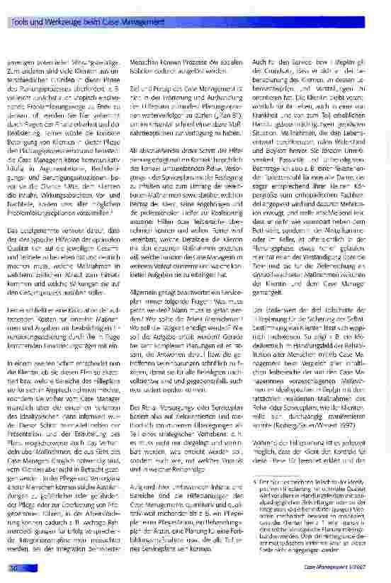 Vorschauseite 2: Tools und Werkzeuge beim Case Management: Die Hilfeplanung