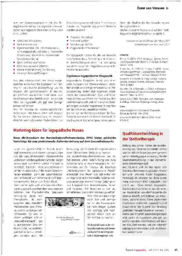 Vorschauseite 2: Standards der logopädischen Diagnostik im Bereich Kindersprache