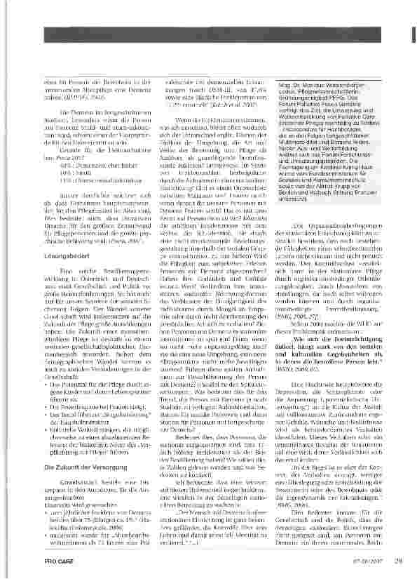 Vorschauseite 2: Zukunft Wohnen mit Demenz