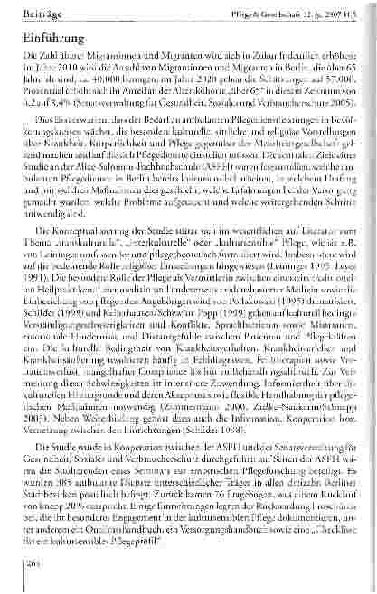 Vorschauseite 2: Kultursensible Pflege in ambulanten Pflegediensten