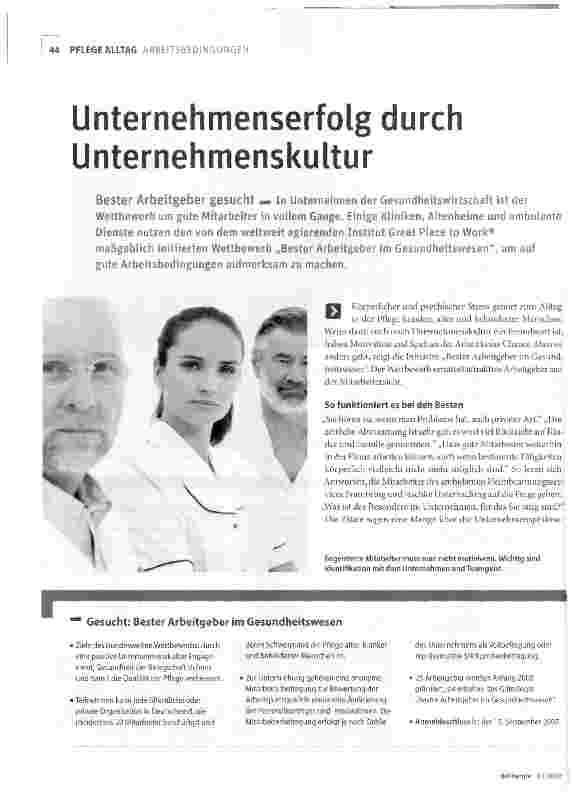 Vorschauseite 1: Unternehmenserfolg durch Unternehmenskultur