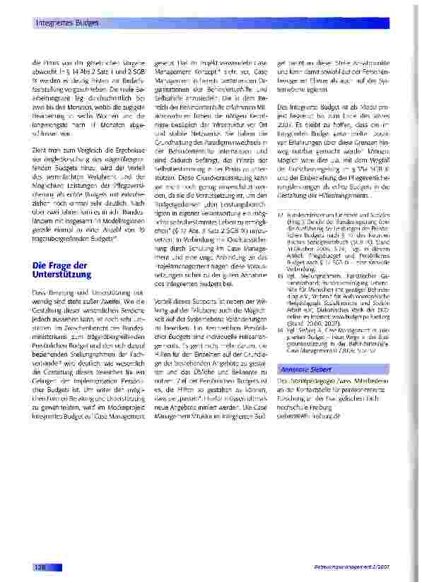 Vorschauseite 4: Integriertes Budget