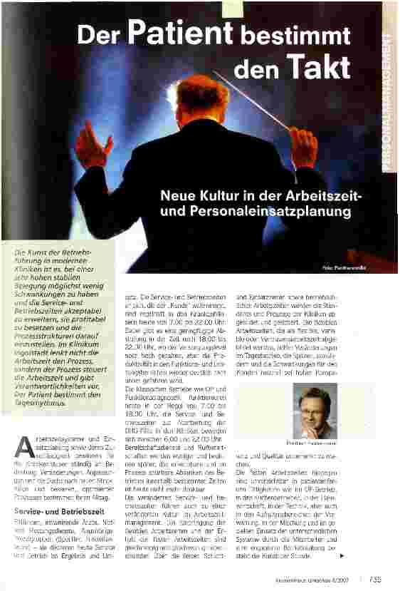 Vorschauseite 1: Der Patient bestimmt den Takt