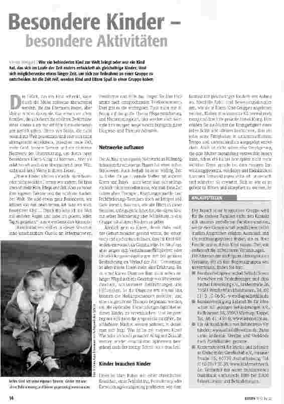 Vorschauseite 1: Besondere Kinder - besondere Aktivitäten