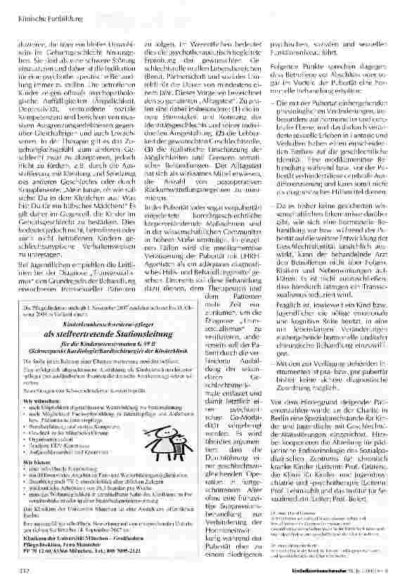 Vorschauseite 3: Geschlechtsidentitätsstörungen im Kindesund Jugendalter
