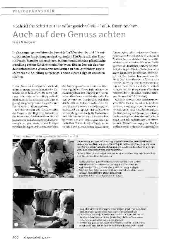 Vorschauseite 1: Auch auf den Genuss achten