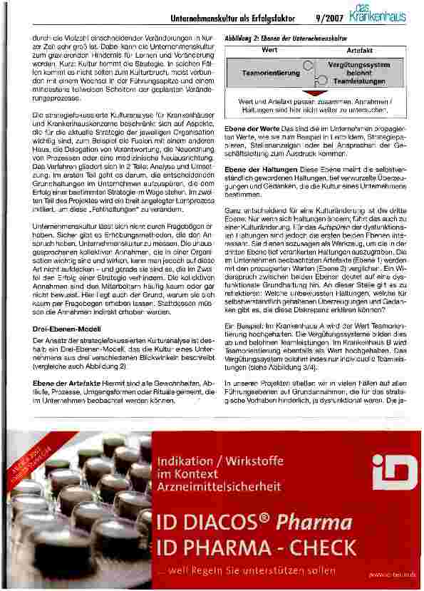 Vorschauseite 3: Die Unternehmenskultur als Erfolgsfaktor für Krankenhäuser