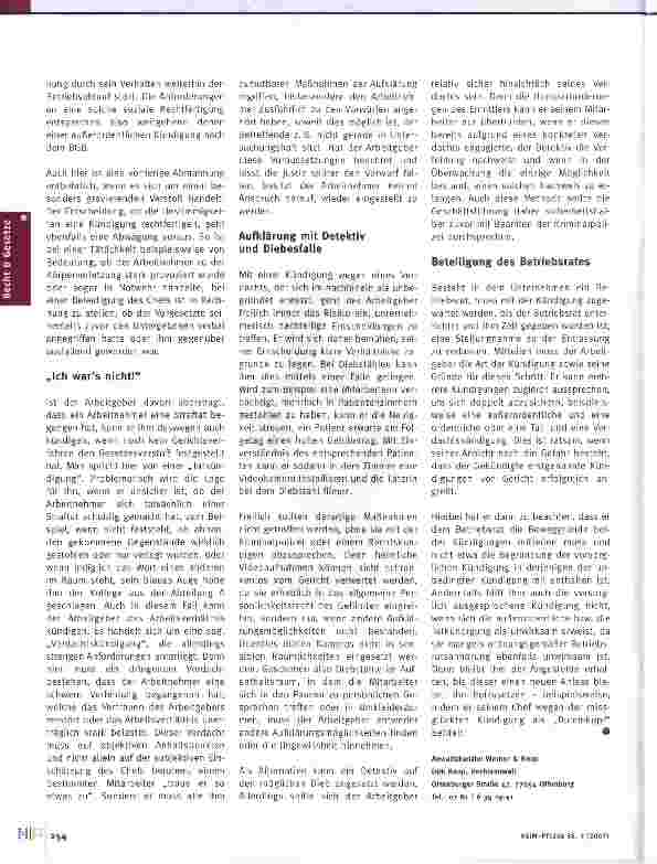 Vorschauseite 3: Wenn Mitarbeiter Straftaten begehen ...