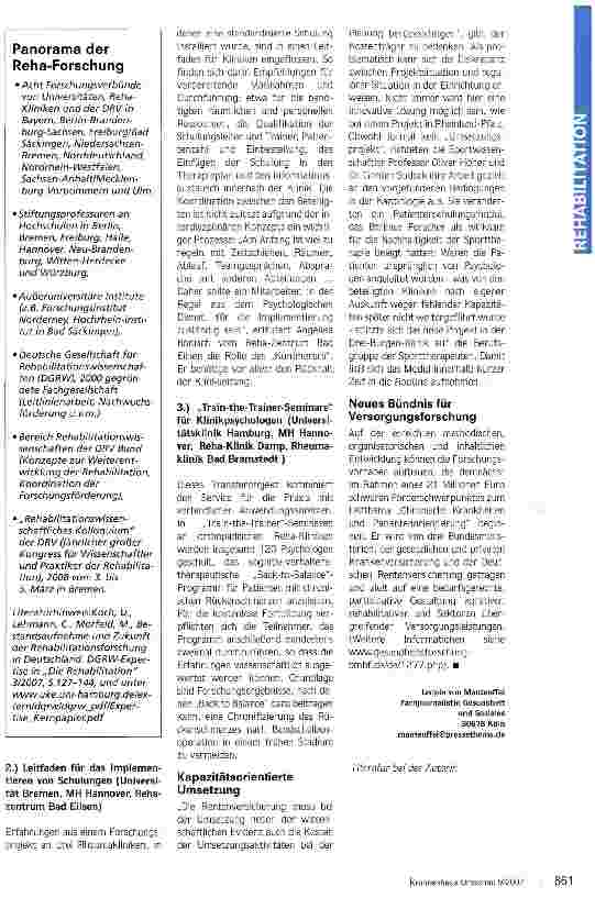 Vorschauseite 3: Aus der Forschung in die Praxis