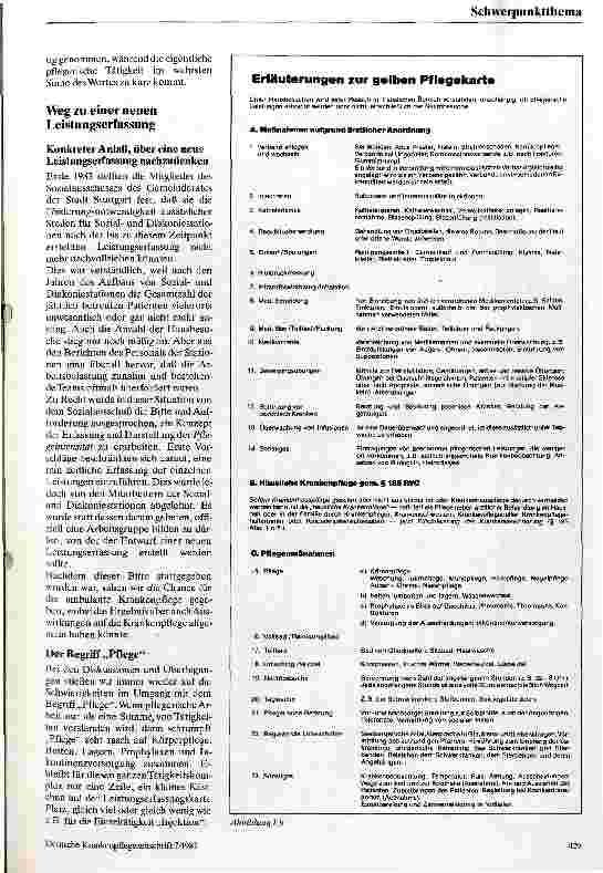 Vorschauseite 2: Pflegeintensitätserfassung in der ambulanten Krankenpflege Übelegungen aus der Praxis und erste Versuche