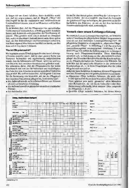 Vorschauseite 5: Pflegeintensitätserfassung in der ambulanten Krankenpflege Übelegungen aus der Praxis und erste Versuche