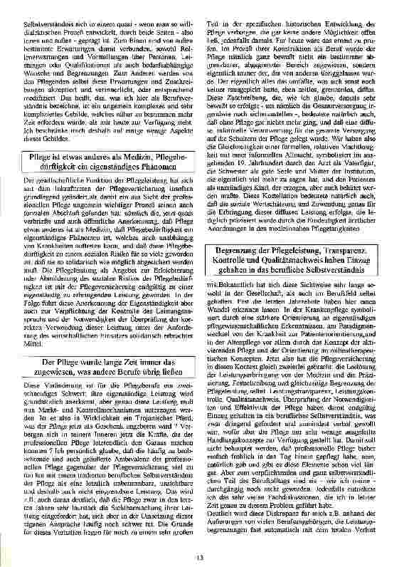 Vorschauseite 2: Auswirkungen der Pflegeversicherung auf die Pflegeberufe