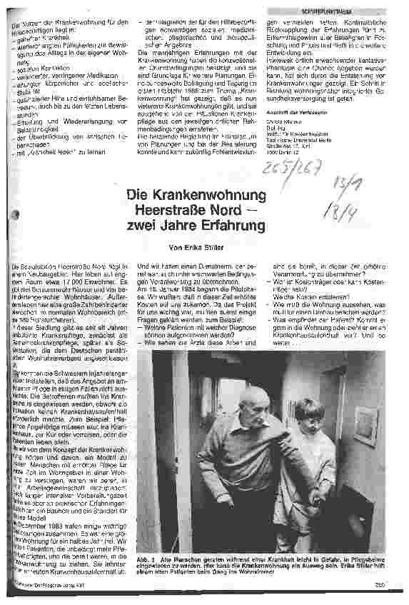 Vorschauseite 4: Die Krankenwohnung - eine Einrichtung der Häuslichen Krankenpflege